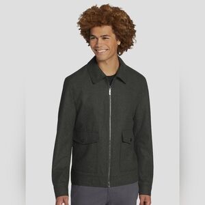 NWT Paisley & Gray Olive Green Slim Fit Bomber Coat